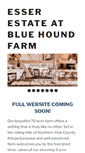 Mobile Screenshot of bluehoundfarm.com